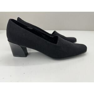 LizFlex by Liz Claiborne Womens Heels Size 6.5 Concord Black Suede Block Heel